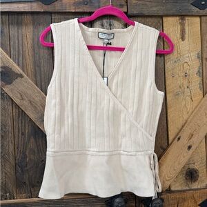 Bagatelle Collection Wrap Style Knit Top – Size L – NWT